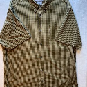 Columbia Green Checkered Button-Down Shirt